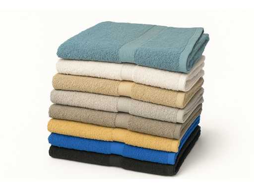 Serviettes de bain de différentes couleurs 70x140cm (40x)