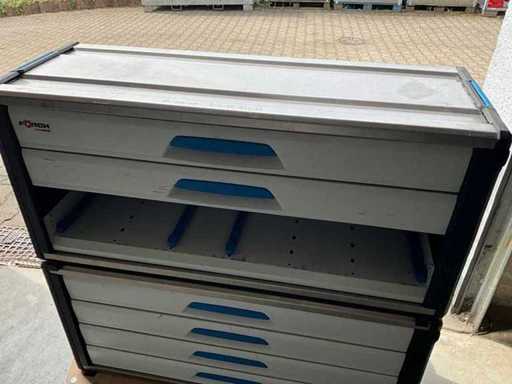 WorkMo 44-500 avec 2 tiroirs ou Förch VaroMove 396 x 1 052 x 506 mm