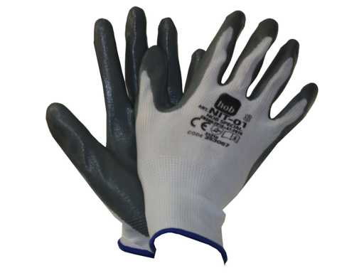 Guante recubierto HOB NIT-01 Gris TG XL (10) X 120PCS