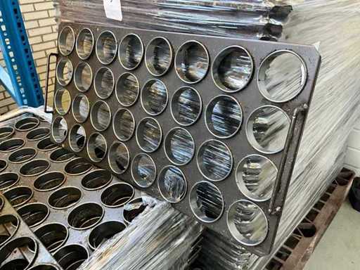 Partij bakplaten met vaste ringplaten (ca. 200x)