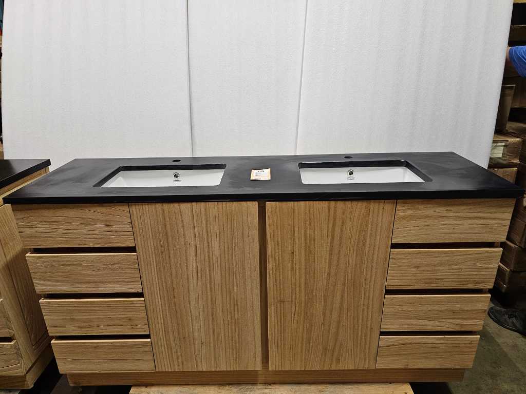 Teak-Line Bathroom Furniture Singapore 175cm - 2 Doors - 3 Drawers