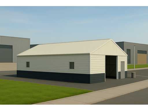 Field Industries Metalllager / Romney-Schuppen 15x13 Meter (195 m²)