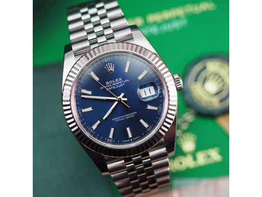 Set complet Rolex Date 41MM Blue Dial 2023
