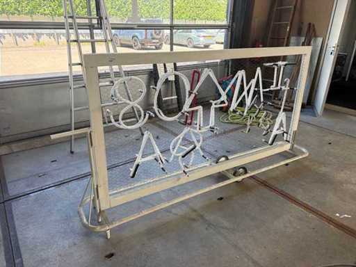 Presentation rack / Hanging rack for neon letters and illuminated advertising (2x)