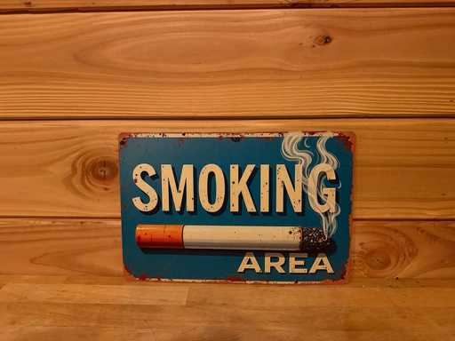 Metalen reclamebord 30x20cm