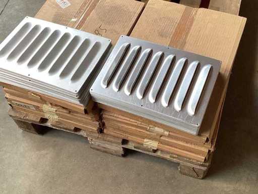 Univent facade grille 497x300 aluminum (235x)