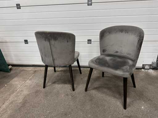 Fauteuil gestoffeerd (2x)