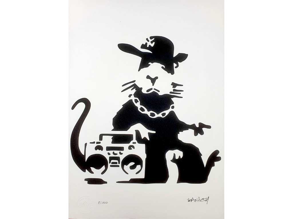 Banksy (geboren in 1974), gebaseerd op - Rat Rap
