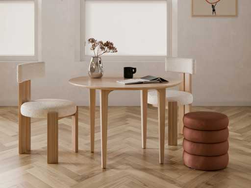 Table ronde en chêne Archie - Westwing Collection