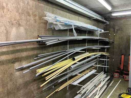 Batch of various PVC, cable, aluminum and residual material