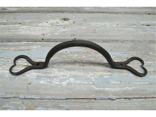 (76x) Smeedijzeren schuifdeurgreep - dubbel hart