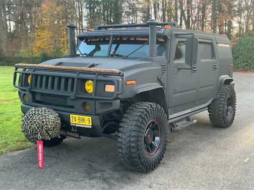 Hummer H2 6.0 V8 de 2003 « Plaque d’immatriculation grise » 24-BHK-9