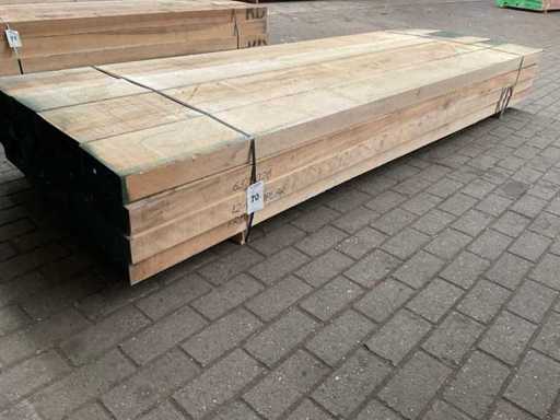 Yellow Poplar beams 80 mm approx. 0.9 m³