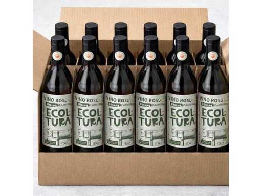 Set di 12 bottiglie di vino rosé italiano – 1 L – 13,5% vol