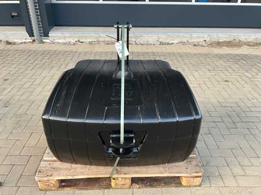 Front weight, "900kg"