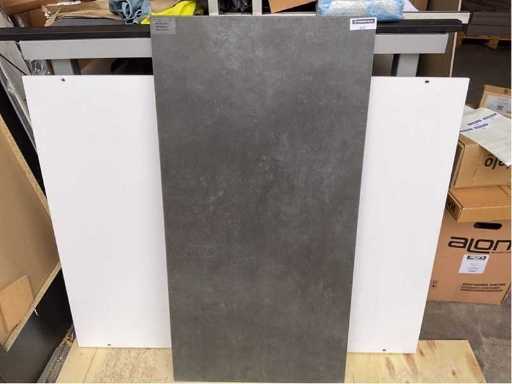 Carrelage de sol mate en anthracite Kutahya Vista 60x120 cm 60,48 m²