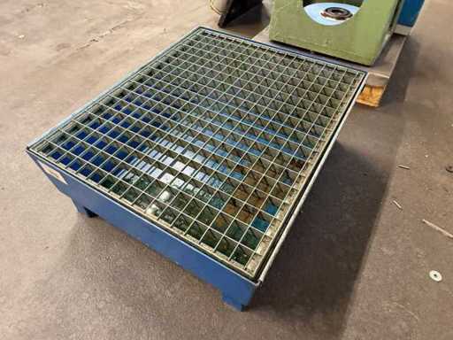 DENIOS - Basis K-Palette - 2005 - Auffangwanne Auffangpalette mit Gitterrost 60 Liter