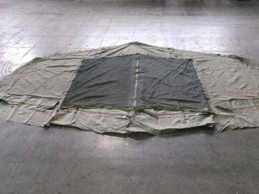 Brit. Zeltplane, ca. 7 x 3,5 m, gebraucht (G1) 