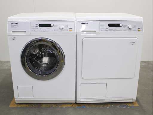 Miele W 5847 SoftCare System Wasmachine & Miele T 8843 C SoftCare System Wasdroger