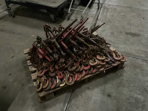 Batch of tension chains, tensioners