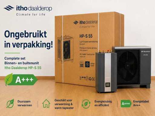 Itho Daalderop HP-S 55 Heat Pump set (UNUSED! In packaging!)