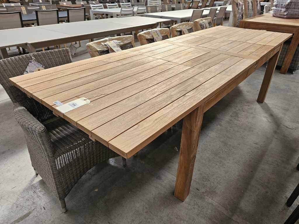 Quality Collection Garden Table Teak Ten Extendable 300cm