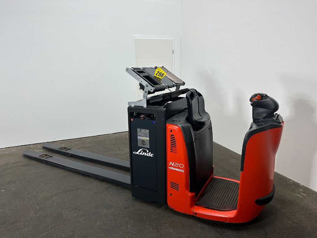 2018 Linde N20HP Pallet Truck 2400mm Ant Stacker 1,613 Hours