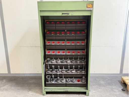   23 pcs SK50 tool holders with tools
