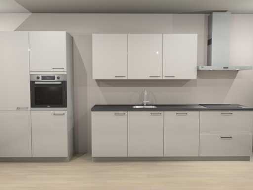 Häcker Concept130 wit hoogglans recht opgestelde keuken