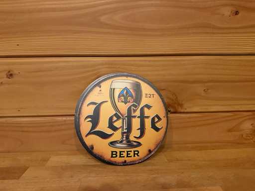 Metal advertising sign round 20cm