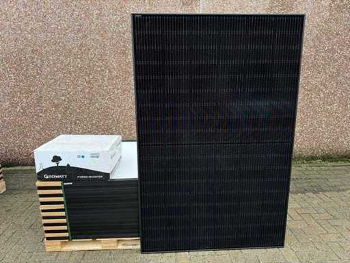 Suntech - set of 16 solar panels (405 wp) - Growatt 6 kW inverter