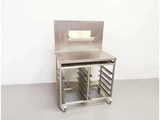 PROFFIL - Acier - Table de travail en acier inoxydable