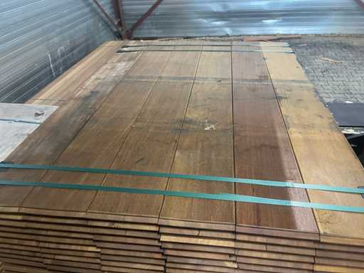 Sprężyna i wpust Guyana Ipé (parkiet zewnętrzny) 1250x145x21mm (120x)