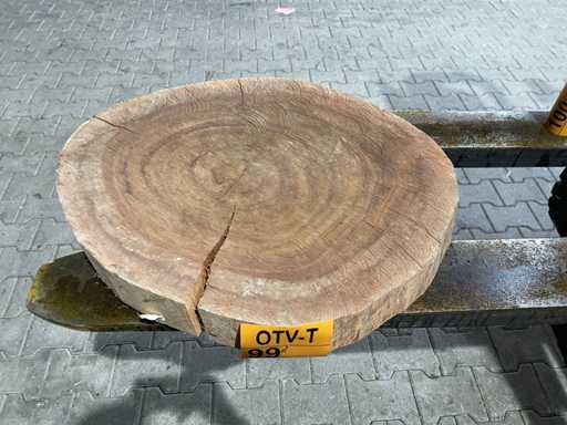 Rosewood schijf, Dikte 80mm, Ø 550mm