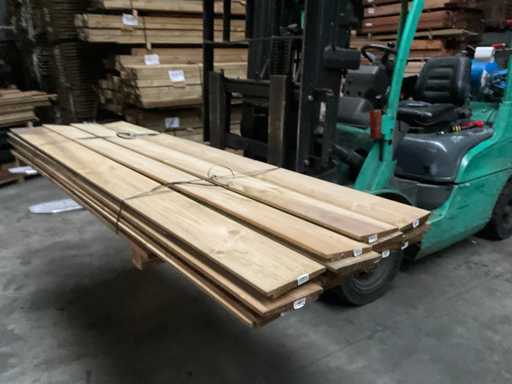 Spruce Swedish rebate impregnated - 240x19.5x1.1-2.5 cm (19x)