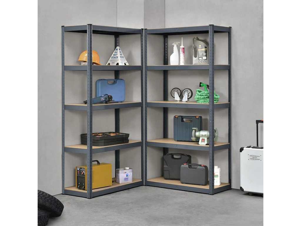 8 x Basic storage shelves set of 8,180 x 90 x 40 cm