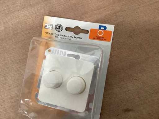 Dimmer duo Berker M2 2x200W (49x)