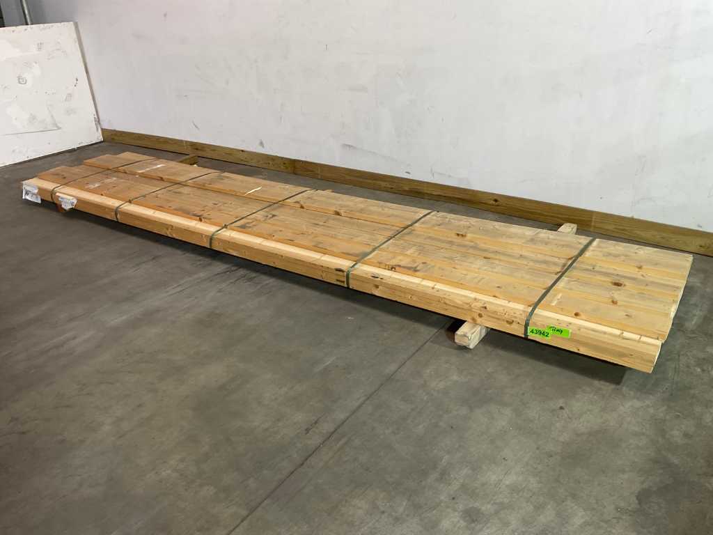 Vuren plank 450x12x3 cm (28x)
