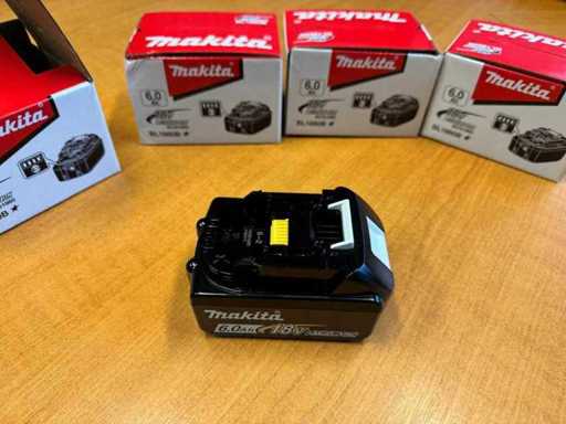 Makita 18 V 6 amperi Baterie (4x)
