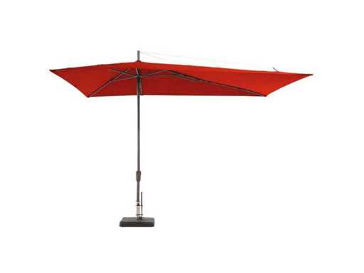 Madison - Laterală asimetrică - Umbrelă (360x220cm) Incluzând baza (55kg) și capacul protector