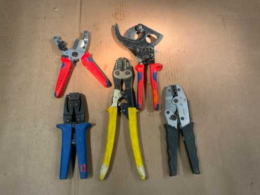 Knipex, Klauke, Haupa Pliers for electrical installation (5x)