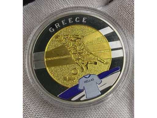Exklusive Europa Fußball Gedenkmünze Griechenland Polen Ukraine