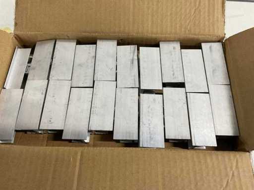 aluminium eindklem voor montage zonnepanelen (100x)