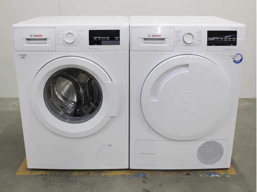 Seria Bosch|6 Mașină de spălat VarioPerfect EcoSilence Drive & Seria Bosch|6 Uscător cu condensator autocurățant