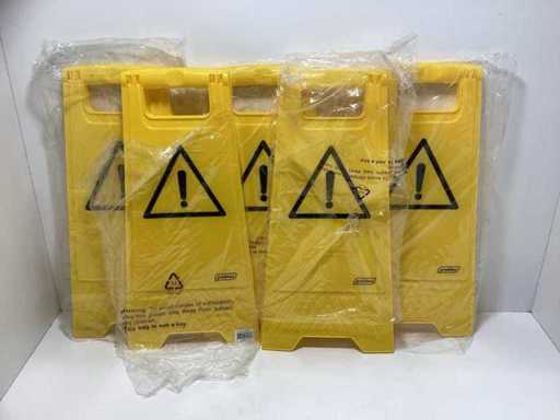 (5x) Probbax Lot-Warnschilder / Faltschilder - 620 mm