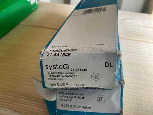 SysteQ - Stainless Steel - Door Hardware (4x)