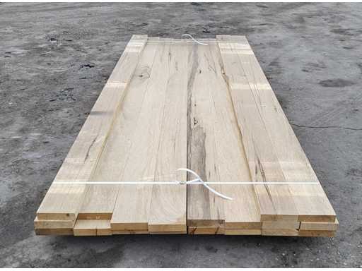 19x dąb afrykański 30 x 130 mm, długość 265 cm 