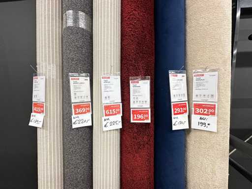 Podłoga z kuponami o szerokości 400 cm (6x)