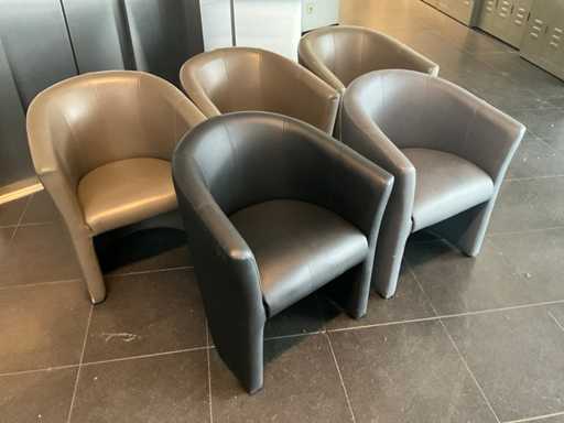 Kunstlederen zetel (5x)