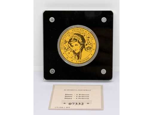 1/200 OZ 999 Fine Gold Diana - A Princess